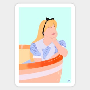 Teacup Alice Sticker